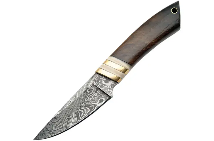 Damascus Skinner Fixed Blade Knife - view 3
